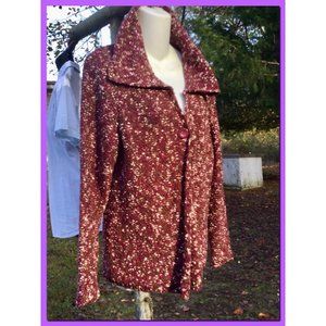Speckled Plum Swing Cardigan, sz L